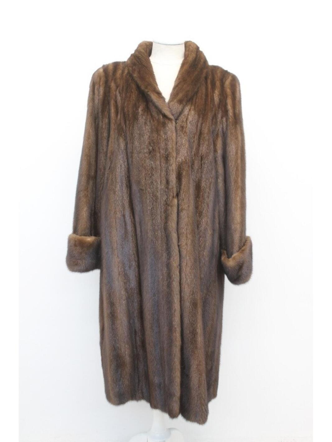 Excellent Demi Buff Female Mink Fur Coat Jacket Women Woman Size 16-18 Xxxl